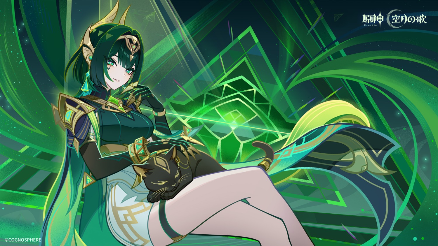 garter, genshin_impact, nefer, neko, tagme, wallpaper