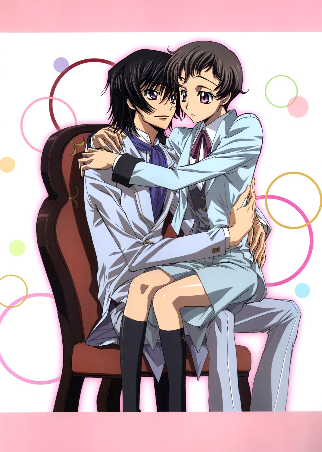 code_geass, lelouch_lamperouge, male, r_shoutai, rollo_lamperouge, sakou_yukie, scanning_dust