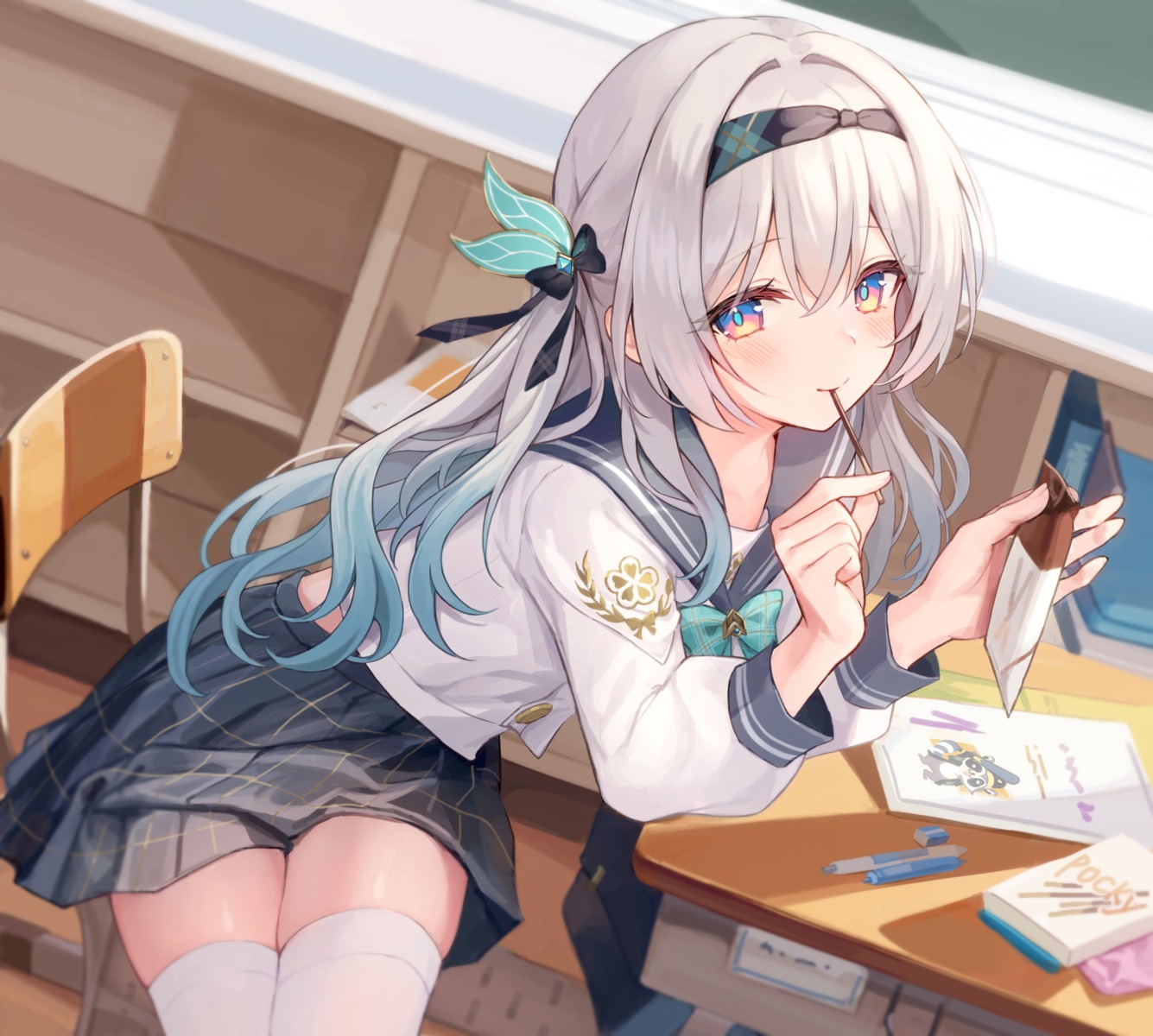 azusa_(980650076), firefly, honkai:_star_rail, seifuku, thighhighs