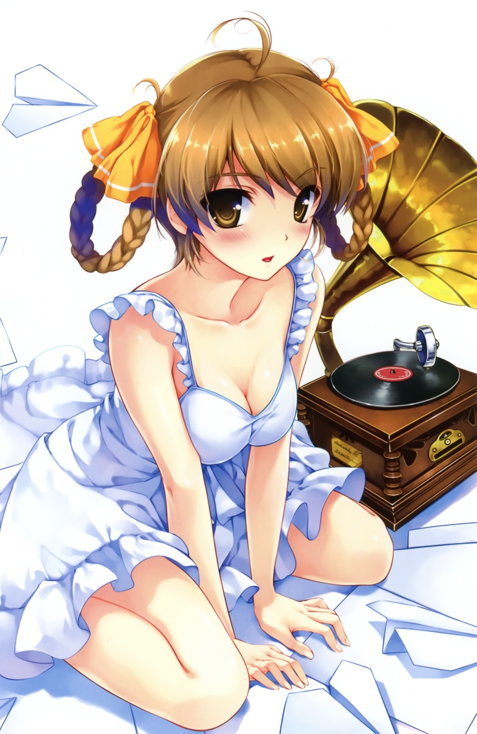 abhar, chidori_minamo, cleavage, dress, misaki_kurehito, smile_cubic!, suiheisen_made_nan_mile?
