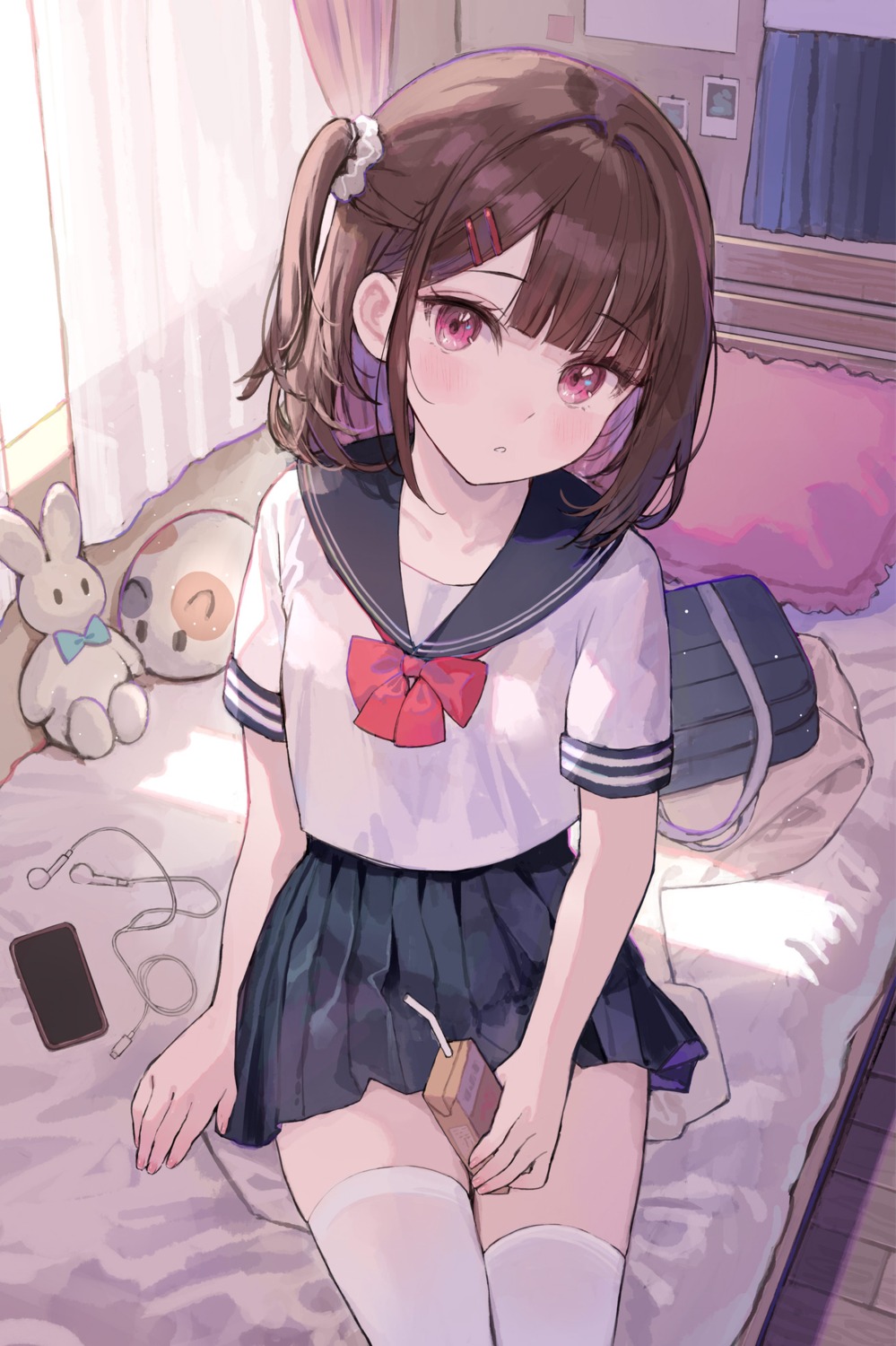 arl, seifuku, thighhighs