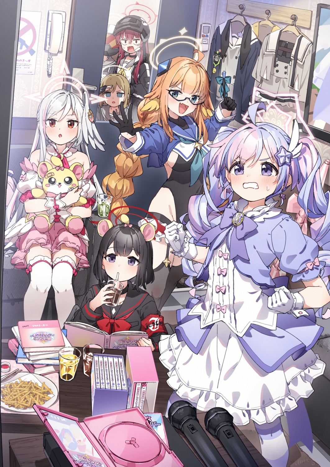 animal_ears, blue_archive, endou_shimiko, garter, halo, komakaze_rabu, kusaka_shi, leotard