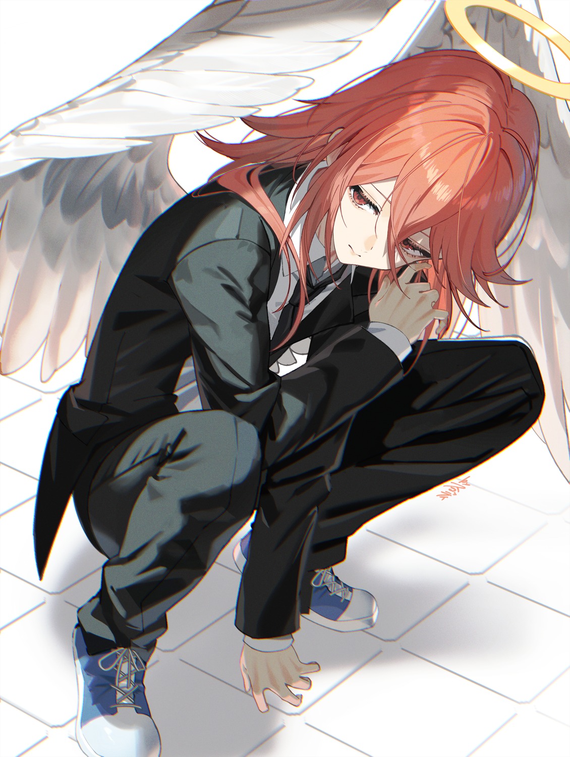 angel, angel_devil_(chainsaw_man), chainsaw_man, male, scottie, wings