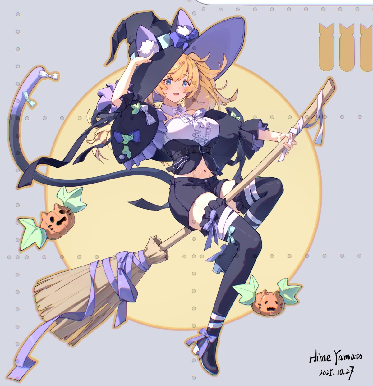 animal_ears, gambier_bay_(kancolle), garter, halloween, heels, himeyamato, kantai_collection, nekomimi, tail, thighhighs, witch