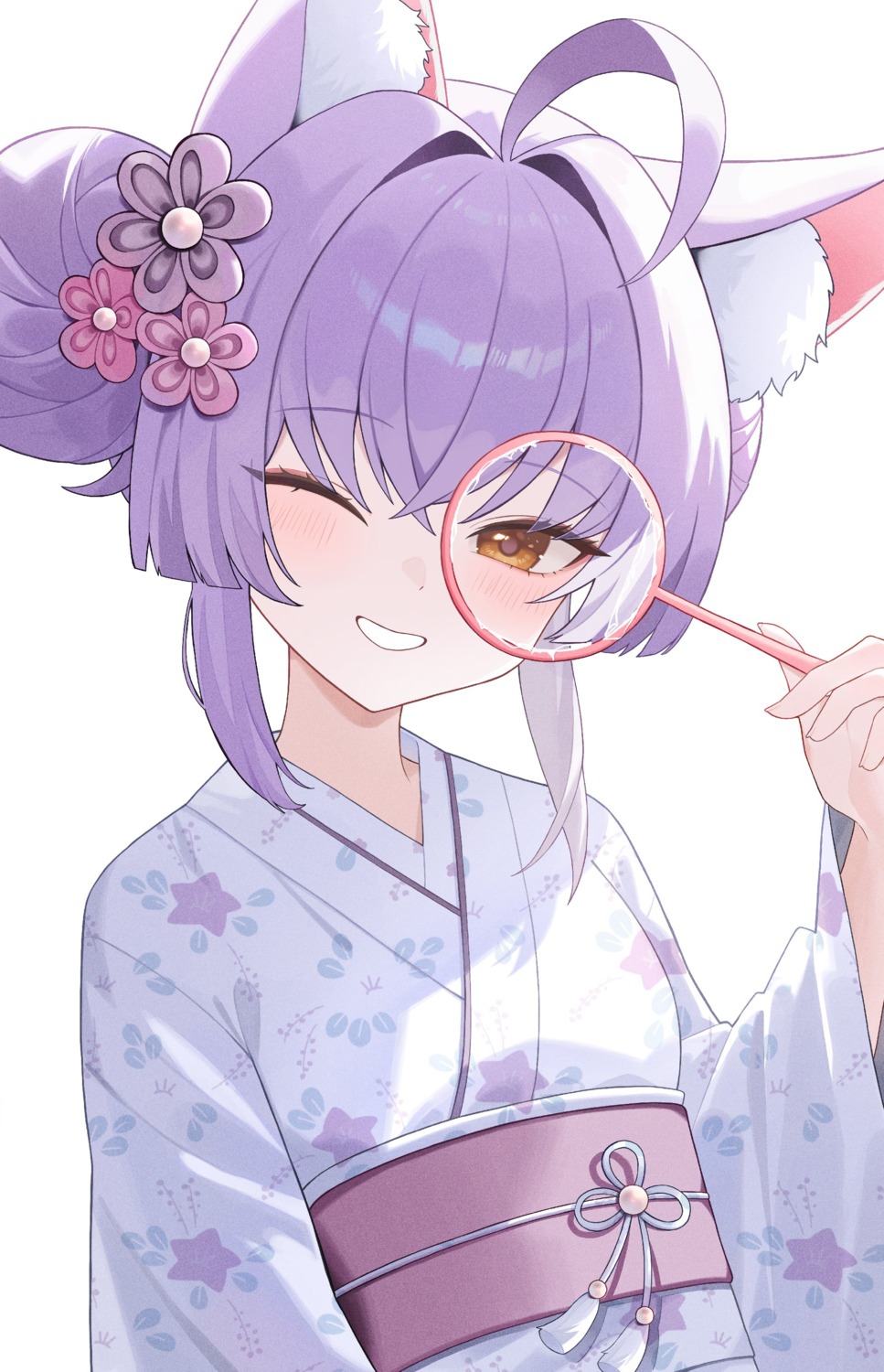animal_ears, como_szsz, kimono, kitsune, stellive, tenko_shibuki