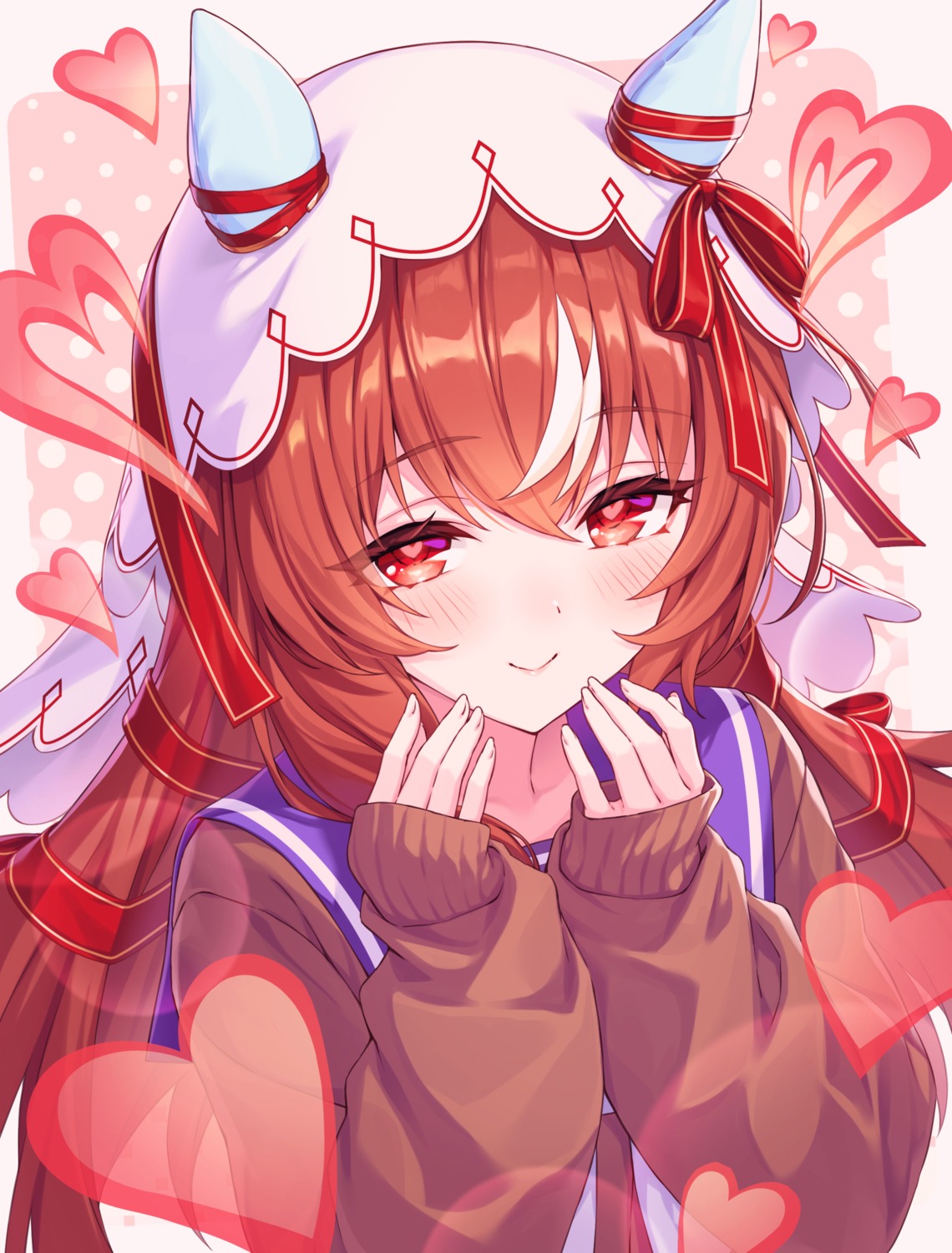 animal_ears, seifuku, still_in_love_(umamusume), sweater, tomo_(tmtm_mf_mf), uma_musume_pretty_derby