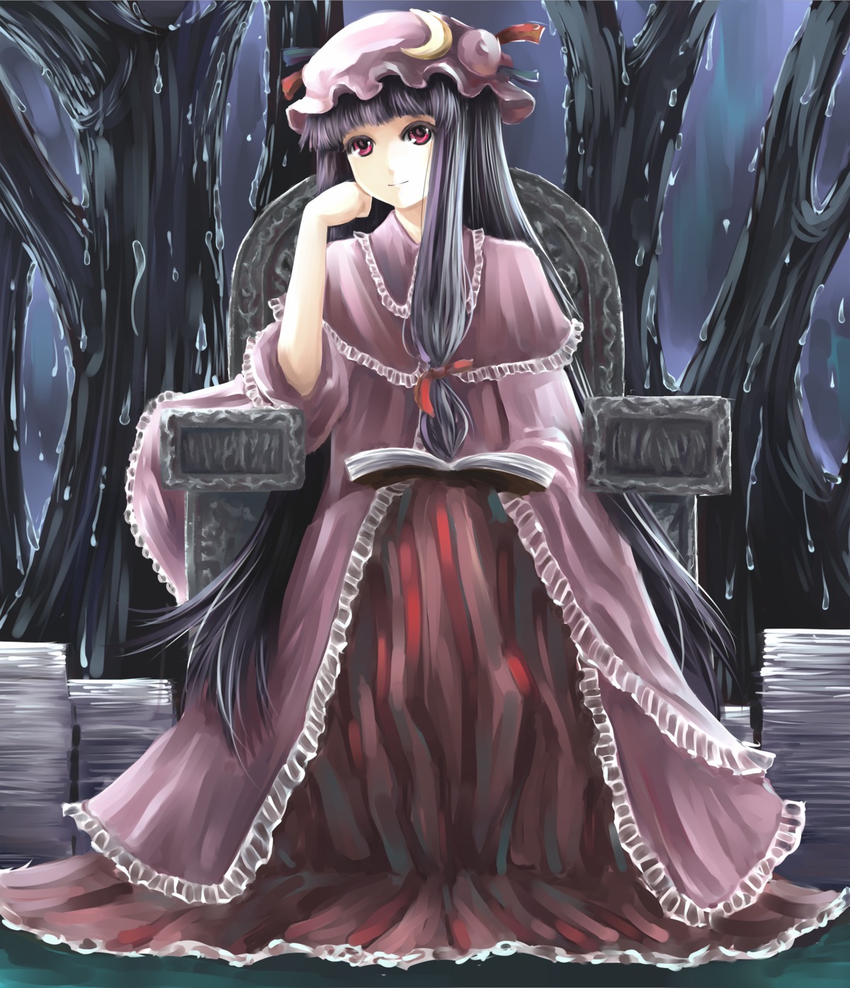 patchouli_knowledge, touhou, vetina