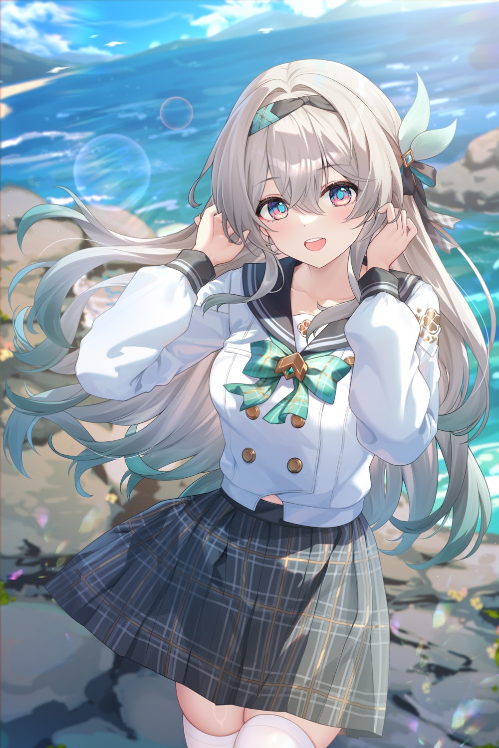 firefly, honkai:_star_rail, kuroida, seifuku, thighhighs