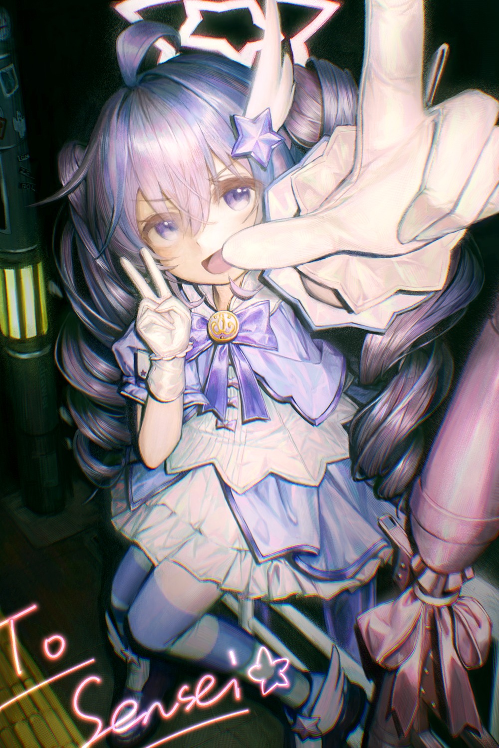 blue_archive, drawer_bushi_huajia, halo, uniform, uzawa_reisa
