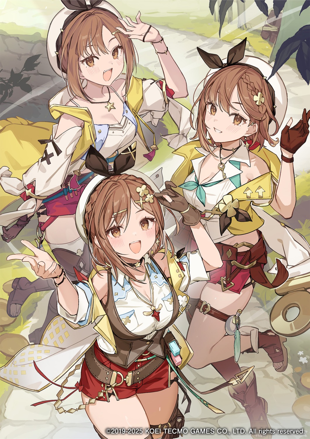 atelier, atelier_ryza, atelier_ryza_2, atelier_ryza_3, cleavage, garter, icomochi, koei_tecmo, reisalin_stout, thighhighs