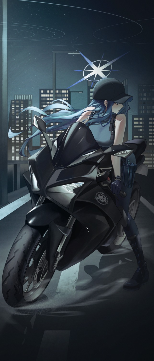 4meart0112, blue_archive, garter, gun, halo, joumae_saori, weapon