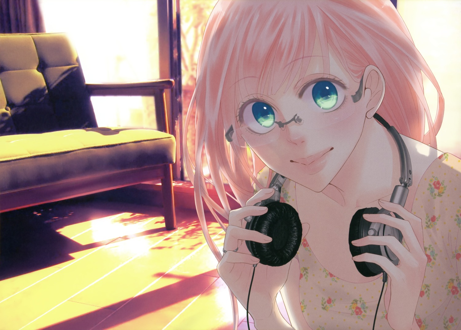 headphones, just_be_friends_(vocaloid), megane, megurine_luka, vocaloid, you_know_me?, yunomi