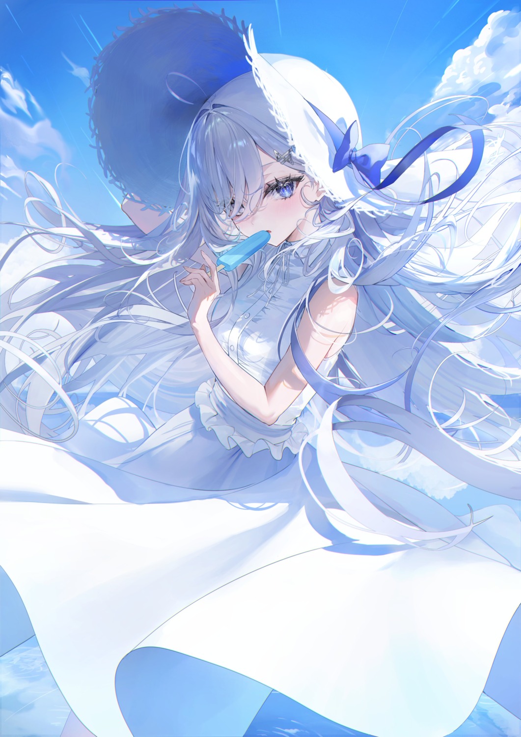 dress, heterochromia, nekometaru, shibou_yuugi_de_meshi_wo_kuu., skirt_lift, sorimachi_yuuki