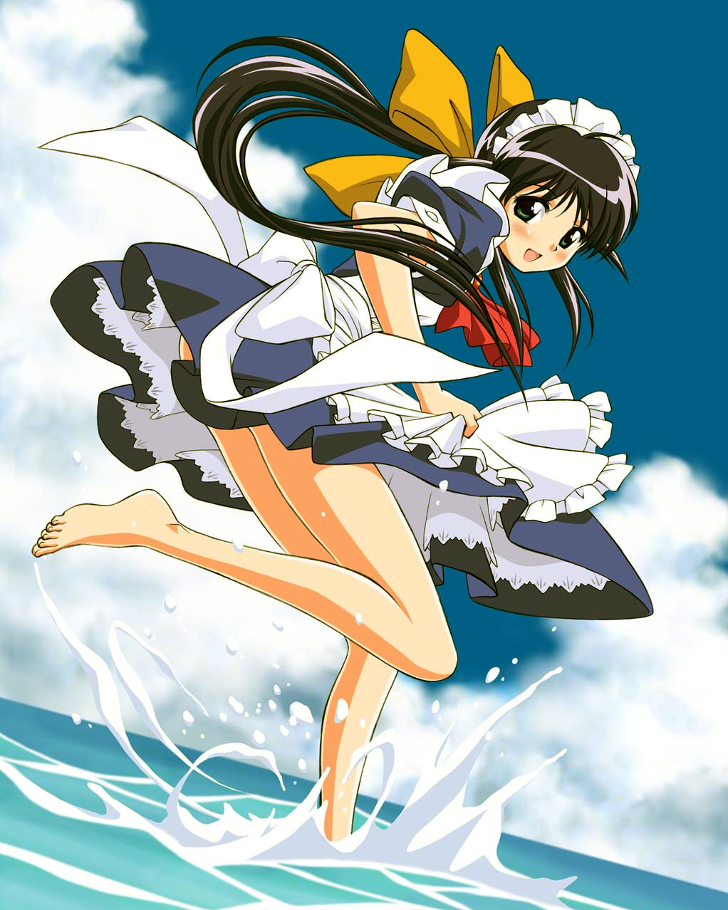 andou_mahoro, jpeg_artifacts, mahoromatic, maid