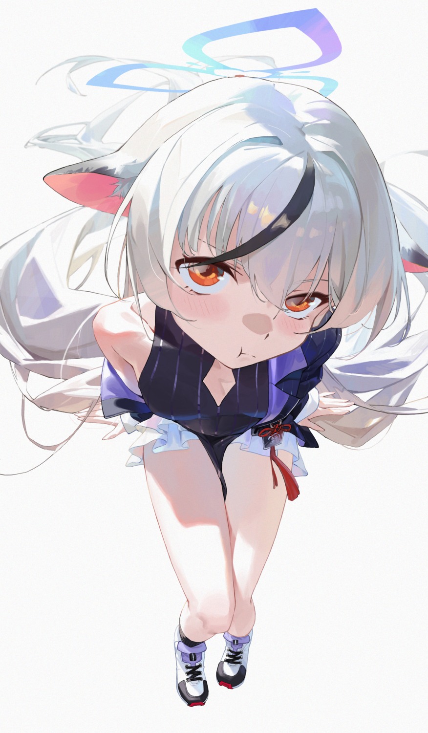 animal_ears, blue_archive, chinadress, halo, limi26, nekomimi, sunohara_kokona