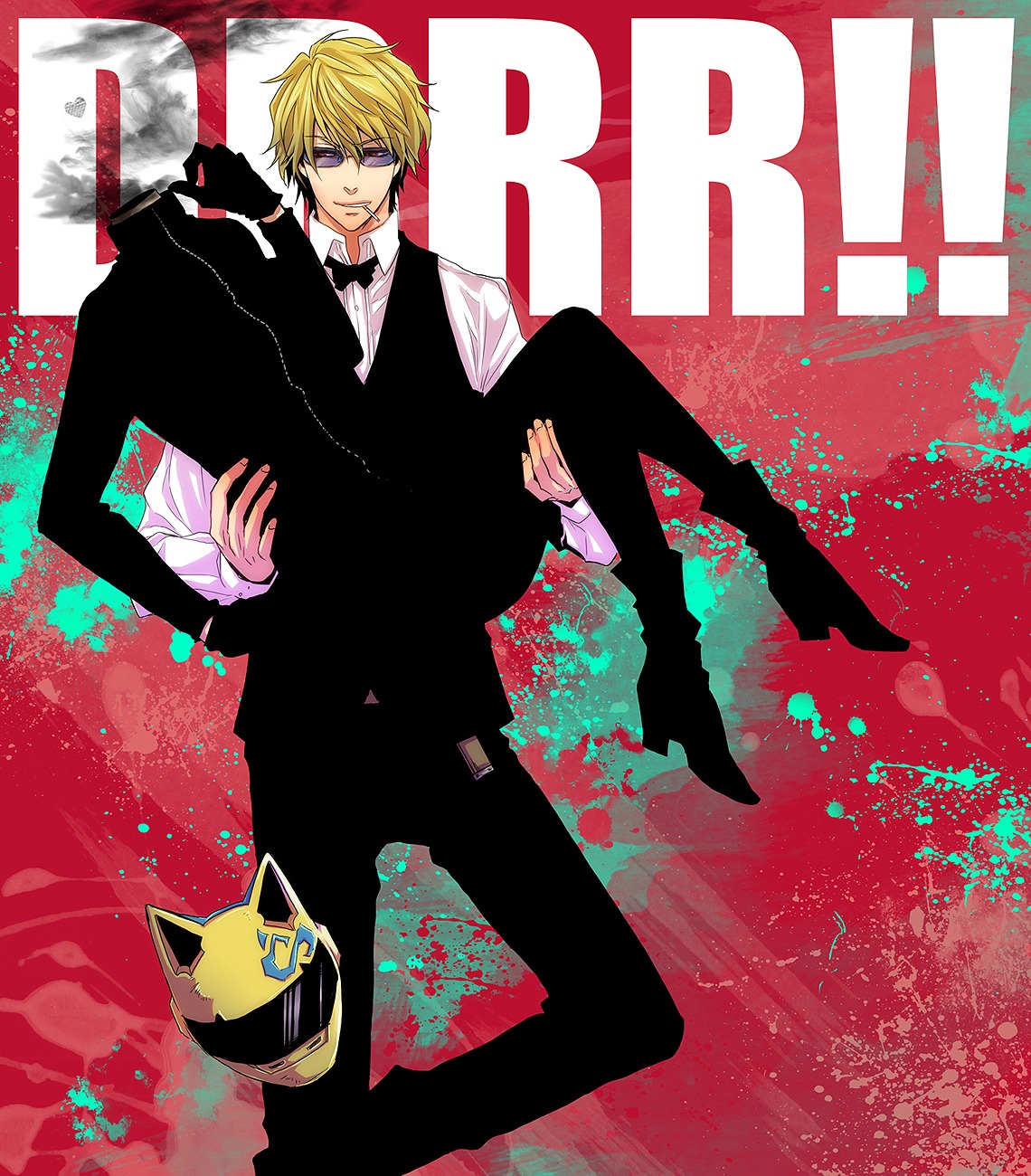 celty_sturluson, durarara!!, heiwajima_shizuo, kyouko
