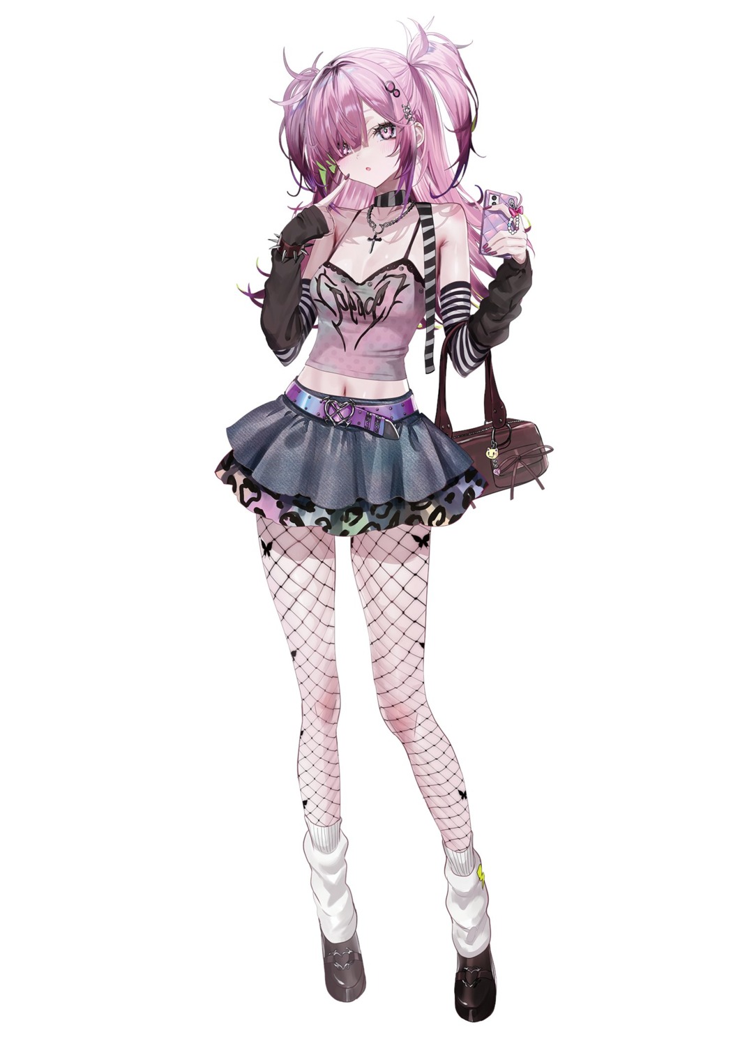 fishnets, kagura_ayame, nekometaru, pantyhose, shibou_yuugi_de_meshi_wo_kuu.