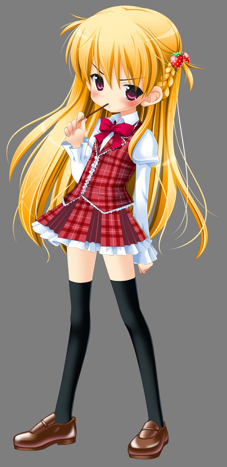 game_cg, haruno_ichigo, misooden, seifuku, shiritsu_sakuranbo_shougakkou, shoujo_to_sekai_to_okashi_no_tsurugi, thighhighs, transparent_png