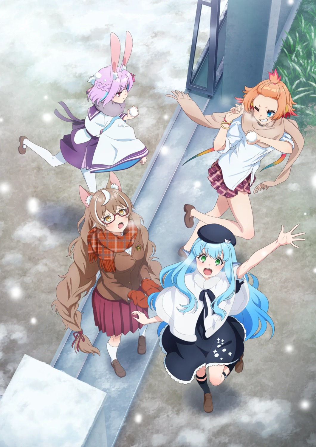 animal_ears, bunny_ears, haneda_tobari, japanese_clothes, jingai_kyoushitsu_no_ningengirai_kyoushi, megane, minazuki_kyouka, oogami_isaki