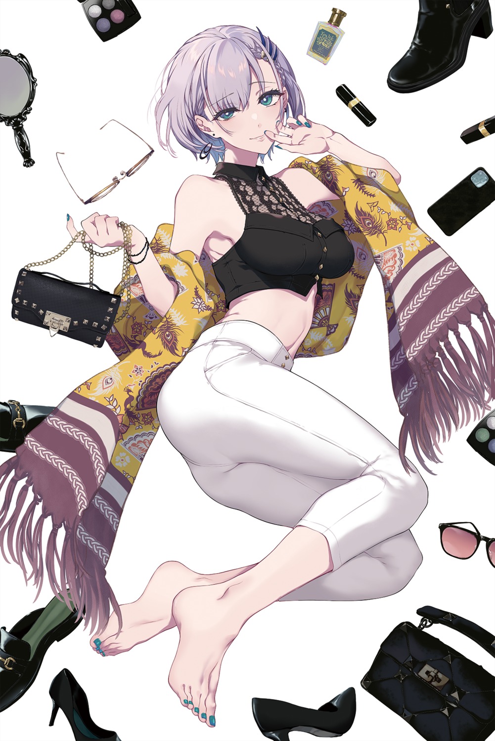 feet, hololive, hololive_indonesia, pavolia_reine, pochi_(pochi-goya)