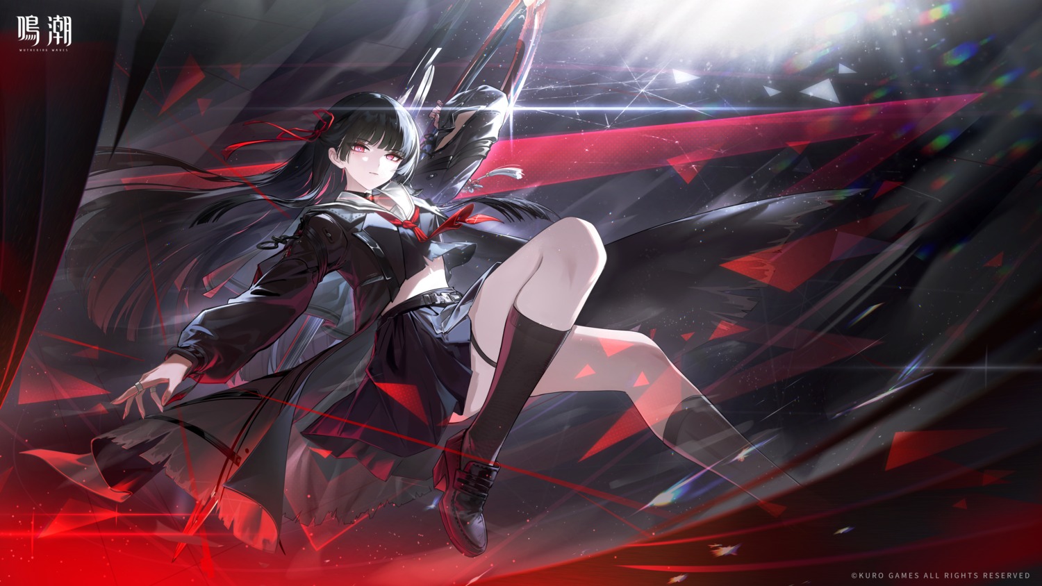 chisa, garter, heels, seifuku, shirt_lift, skirt_lift, tagme, torn_clothes