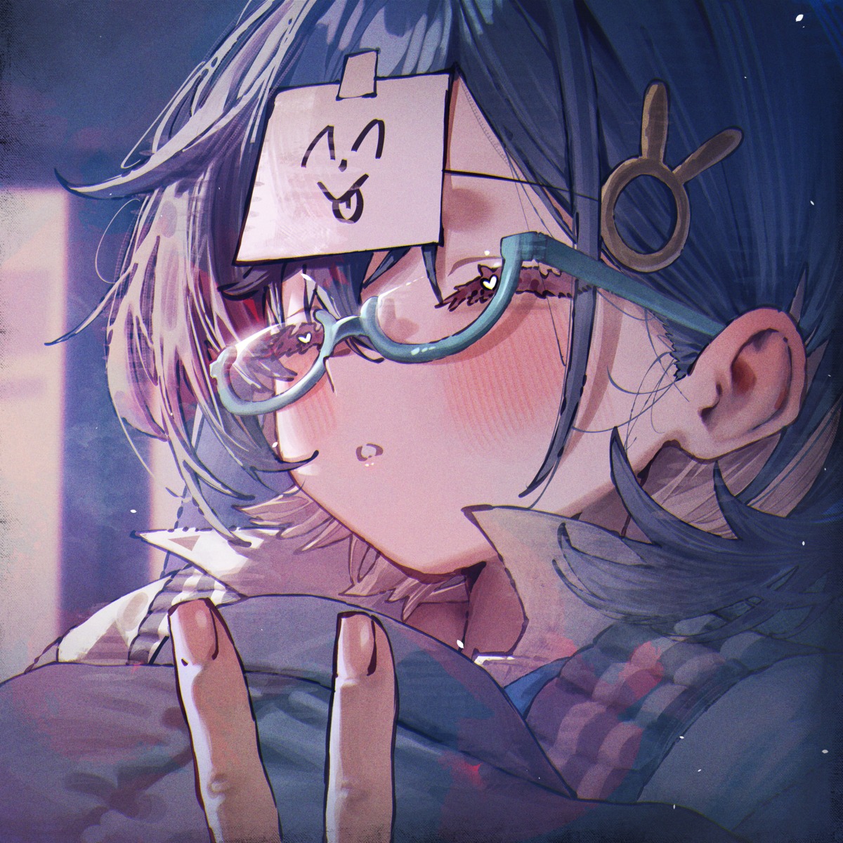 betabeet, blue_archive, kagami_chihiro, megane, seifuku, sweater