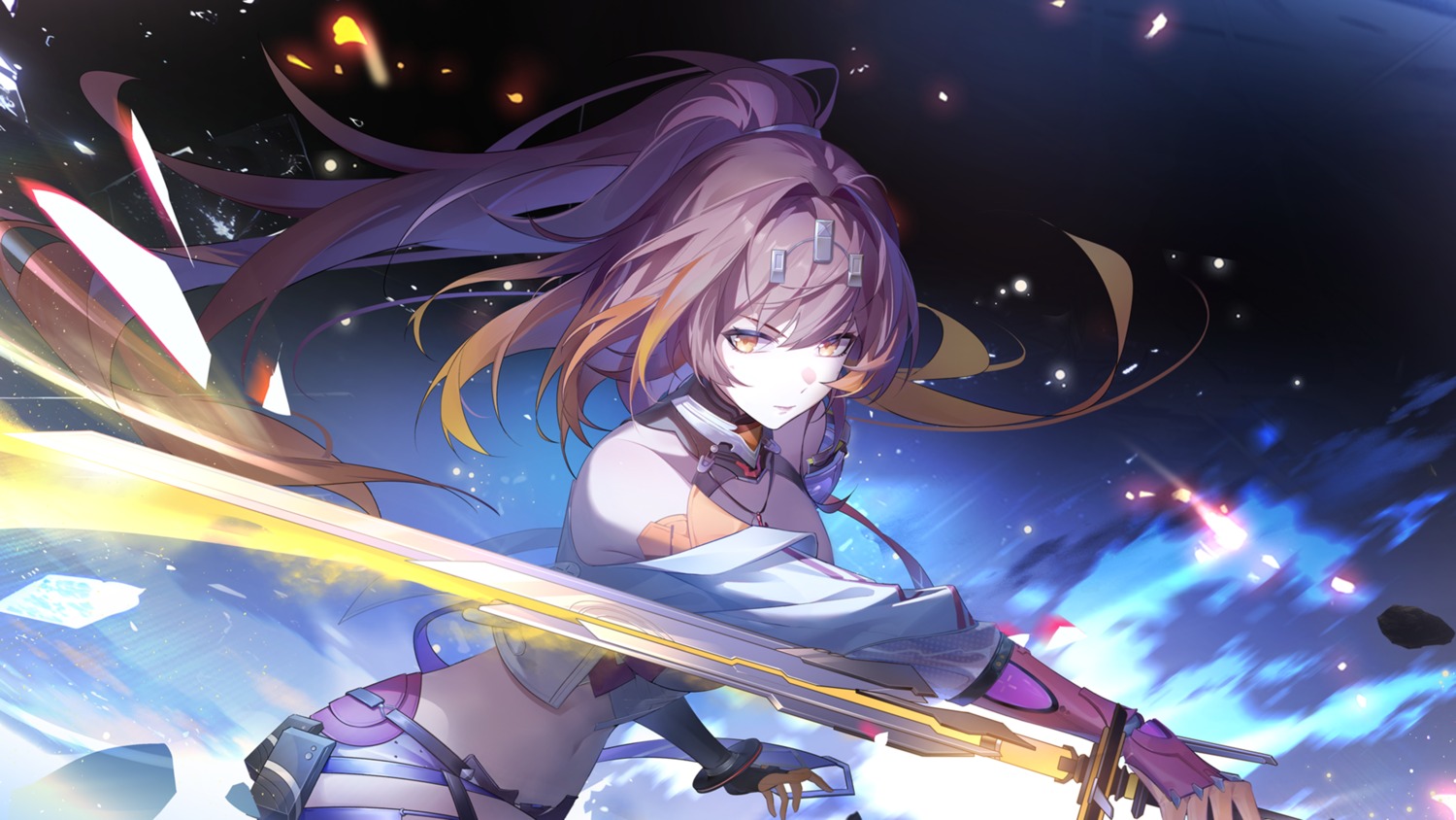 naruse_haru, snowbreak:_containment_zone, sword, tagme, wallpaper