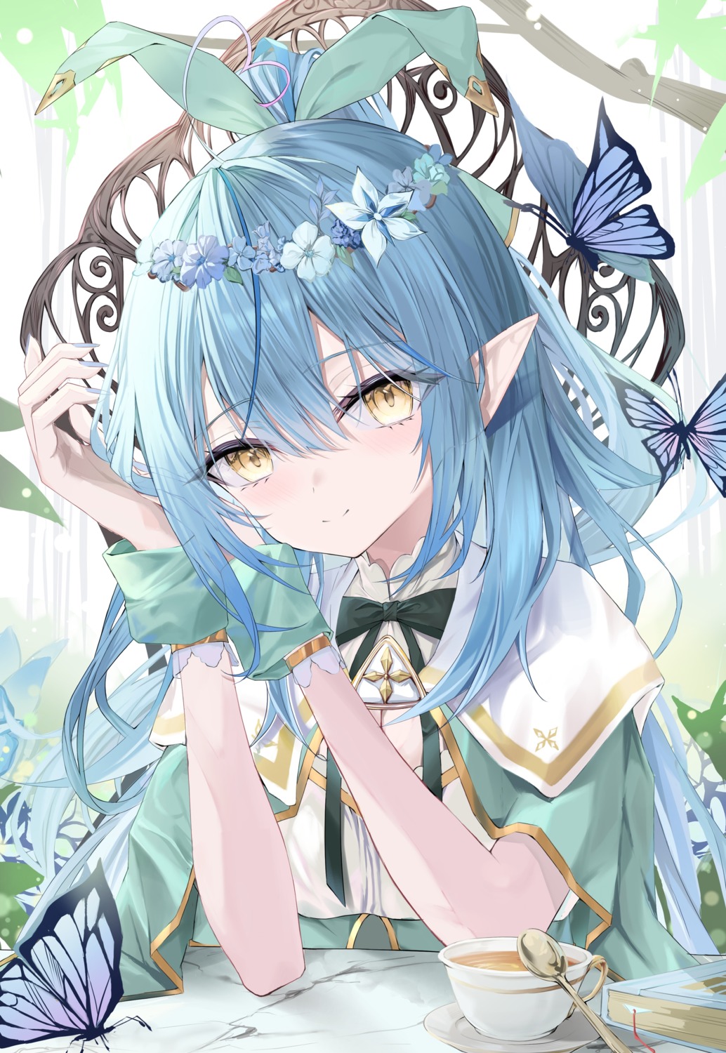 elf, hololive, natako, pointy_ears, yukihana_lamy