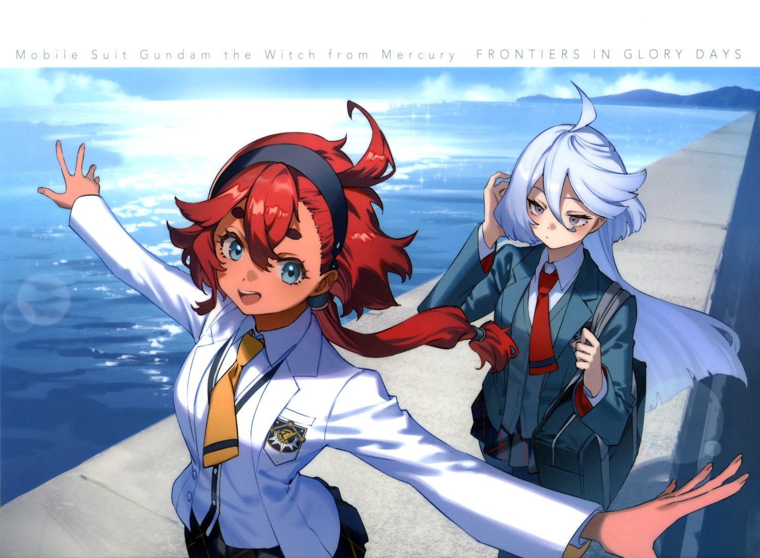 gundam, gundam_suisei_no_majo, miorine_rembran, mogumo, pantyhose, seifuku, suletta_mercury, sweater