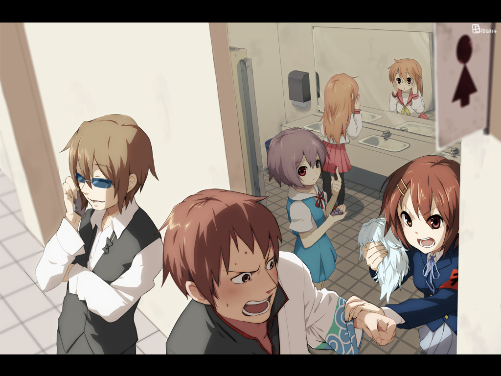 a-ka, asahina_mikuru, cosplay, durarara!!, gintama, k-on!, koizumi_itsuki, kyon, lucky_star, megane, nagato_yuki, neon_genesis_evangelion, pantyhose, seifuku, suzumiya_haruhi, suzumiya_haruhi_no_yuuutsu, wallpaper