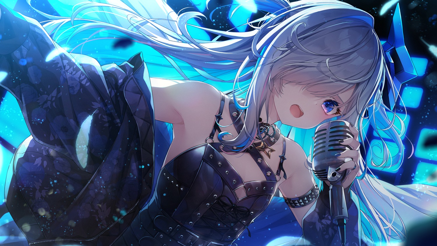 amane_kanata, chihiro_ayaka, halo, hololive, no_bra, wallpaper