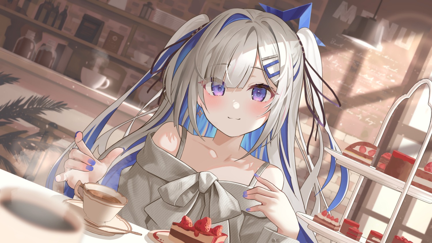 amane_kanata, dodota, halo, hololive, wallpaper