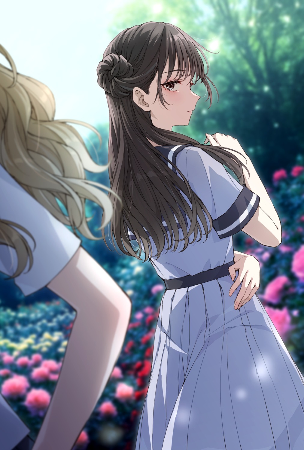 blue_reflection, blue_reflection_ray, hirahara_mio, seifuku, somechime_(sometime1209), tanabe_momo