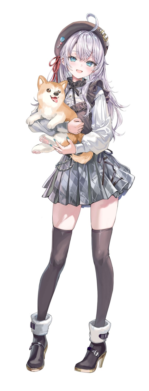 alisa_mikhailovna_kujou, heels, momoko_(momopoco), thighhighs, tokidoki_bosotto_russia-go_de_dereru_tonari_no_alya-san