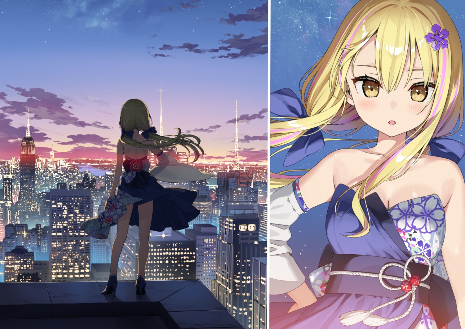 heels, henjin_no_salad_bowl, japanese_clothes, jpeg_artifacts, kantoku, no_bra, sara_da_odin, see_through