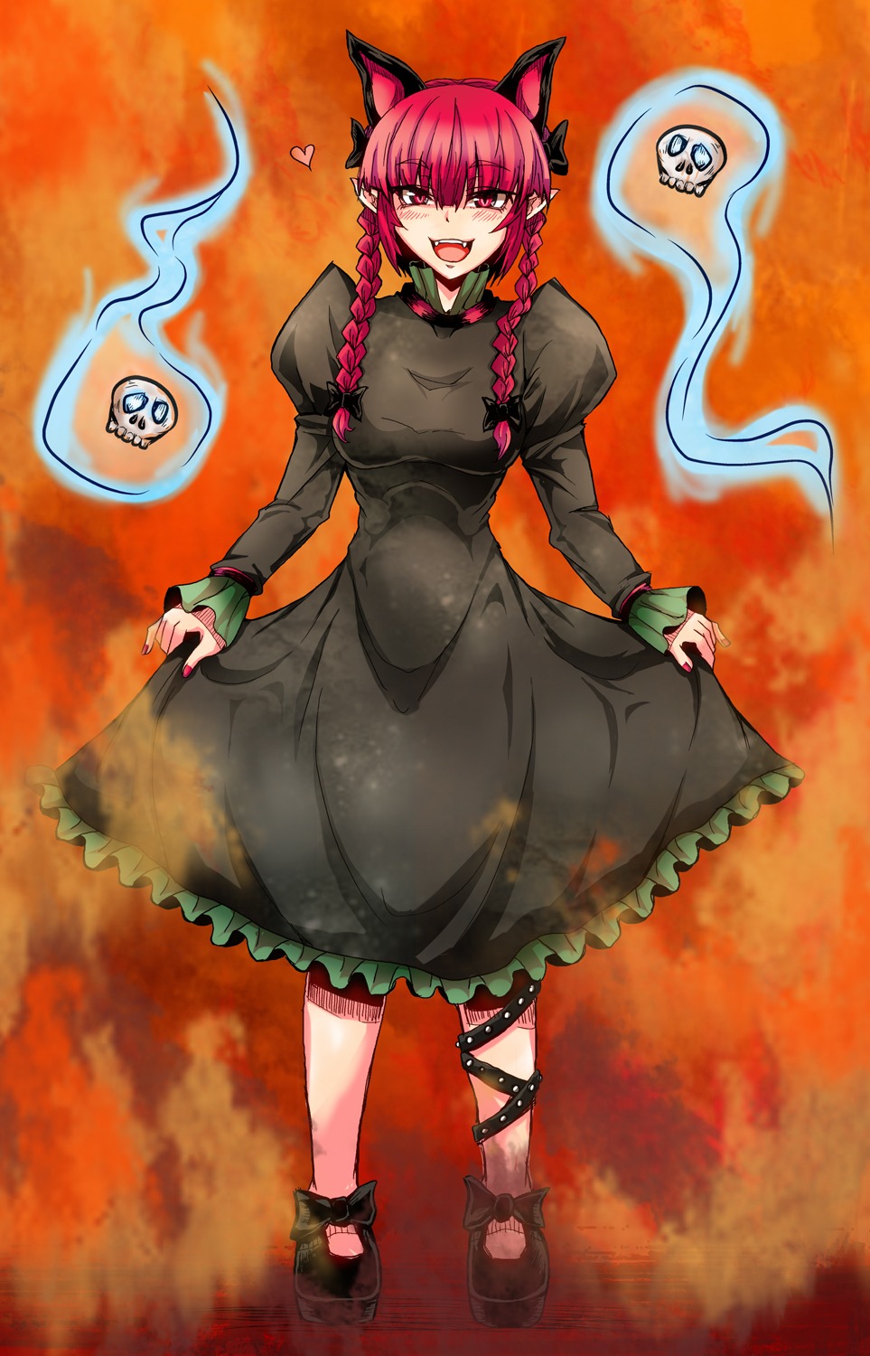 animal_ears, hosoi_kouzou, kaenbyou_rin, touhou