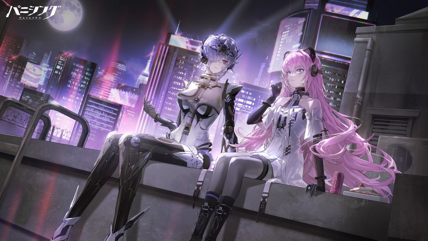 animal_ears, garter, headphones, mecha_musume, pantyhose, punishing:_gray_raven, tagme, teddy_(punishing:_gray_raven)