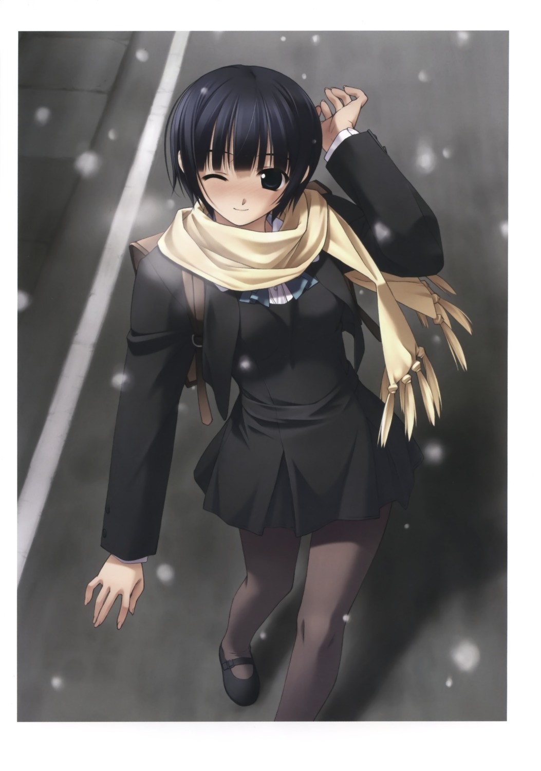 hashimoto_takashi, ichinose_mio, pantyhose, seifuku, white_breath