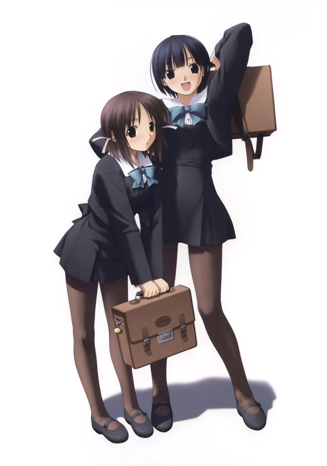 asaba_nonoka, hashimoto_takashi, ichinose_mio, pantyhose, seifuku, white_breath