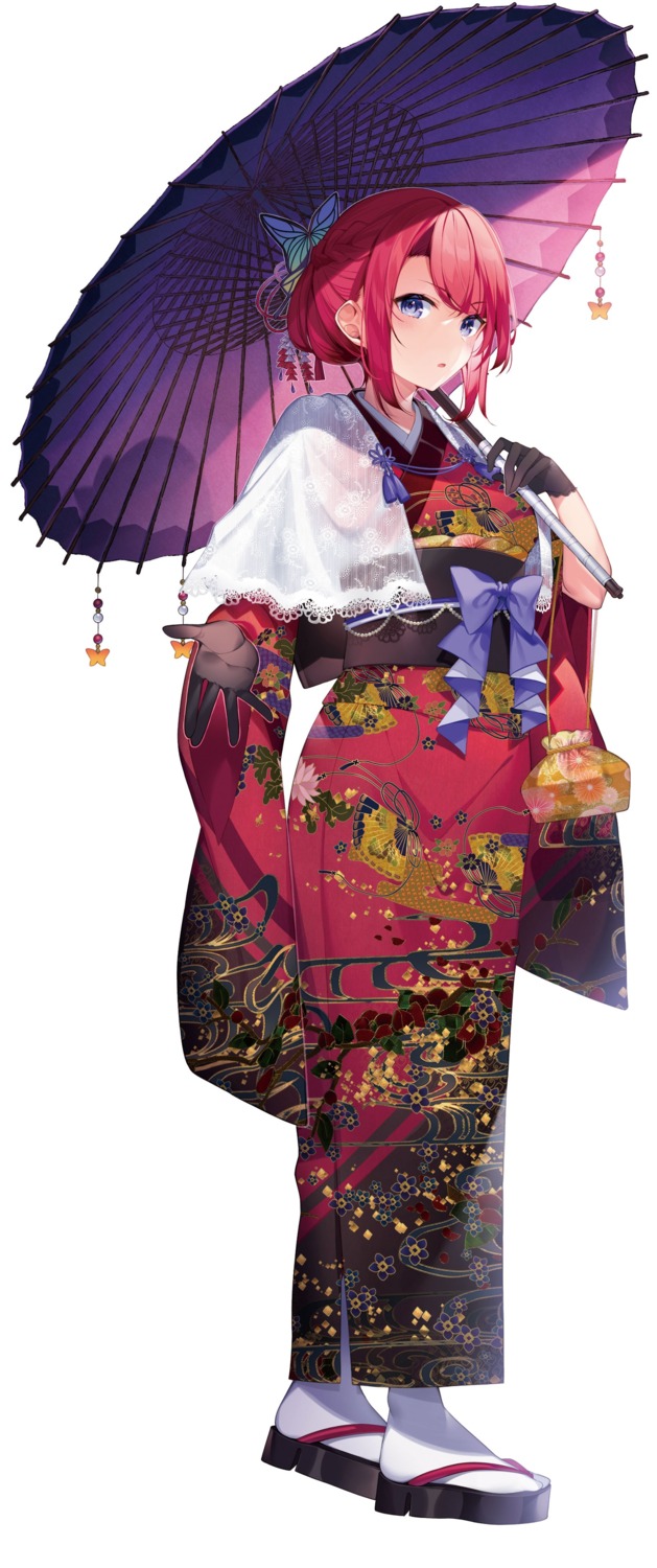 eve_ignite, kimono, mishima_kurone, rokudenashi_majutsu_koushi_to_akashic_record, umbrella