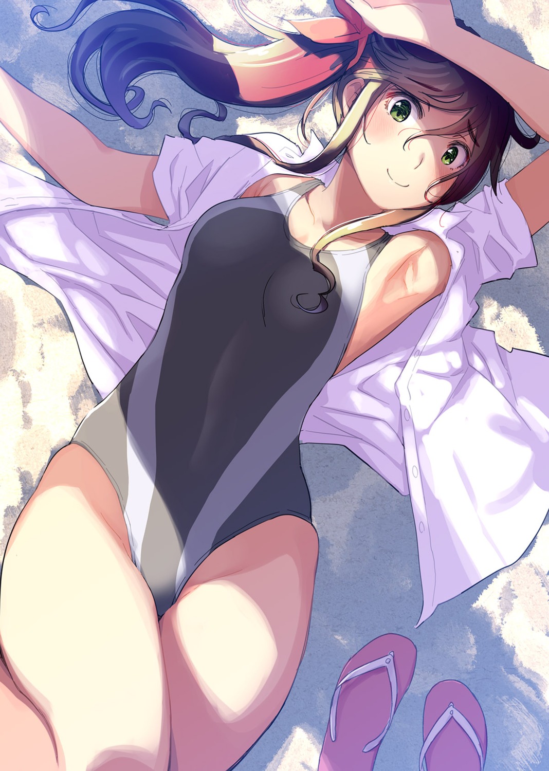 dress_shirt, hattori_mitsuru, kinme_wakana, kirei_ni_shite_moraemasu_ka., swimsuits