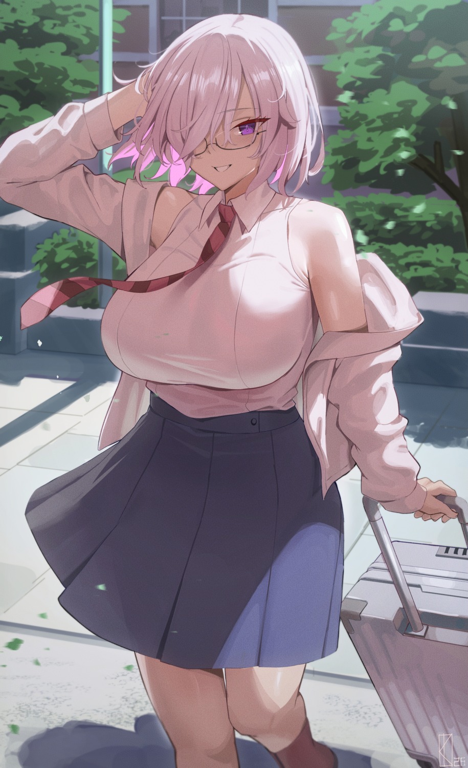 fate/grand_order, kakeku, mash_kyrielight, megane