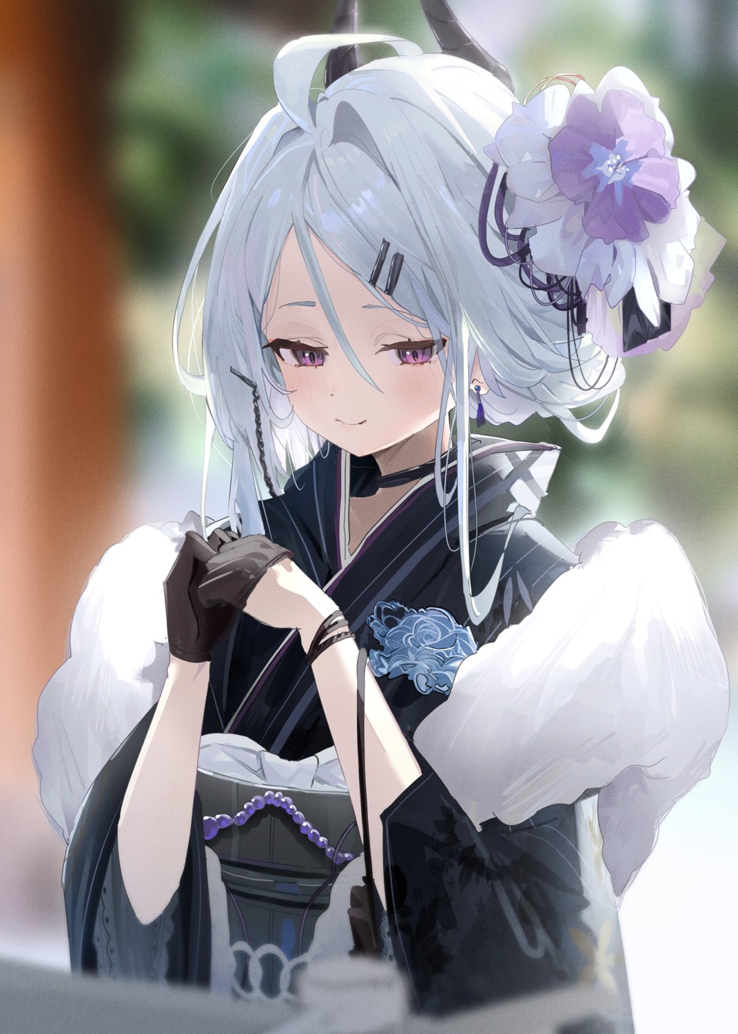 blue_archive, horns, inu_lin, kimono, sorasaki_hina