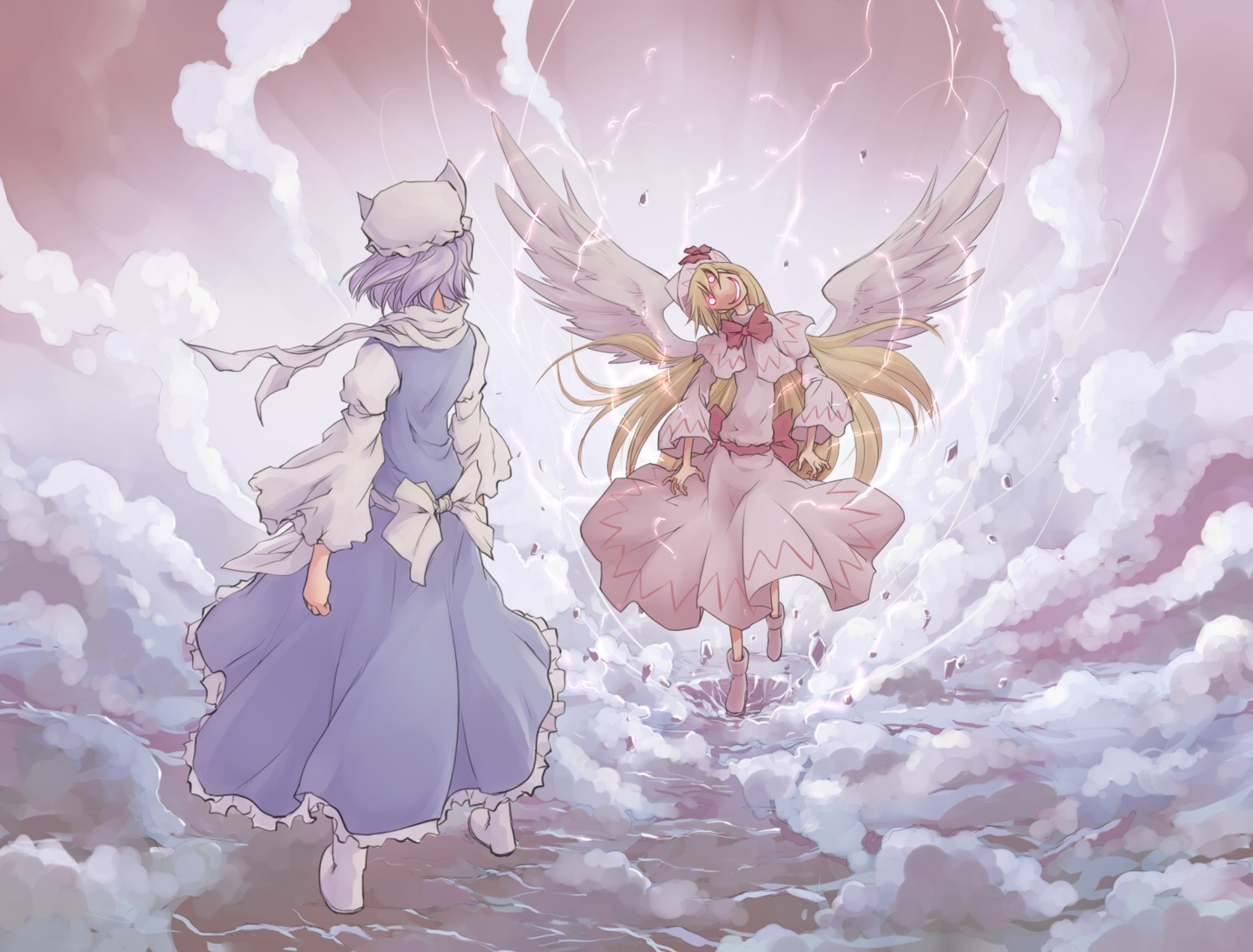 angel, dress, letty_whiterock, lily_white, nekoguruma, touhou, wings