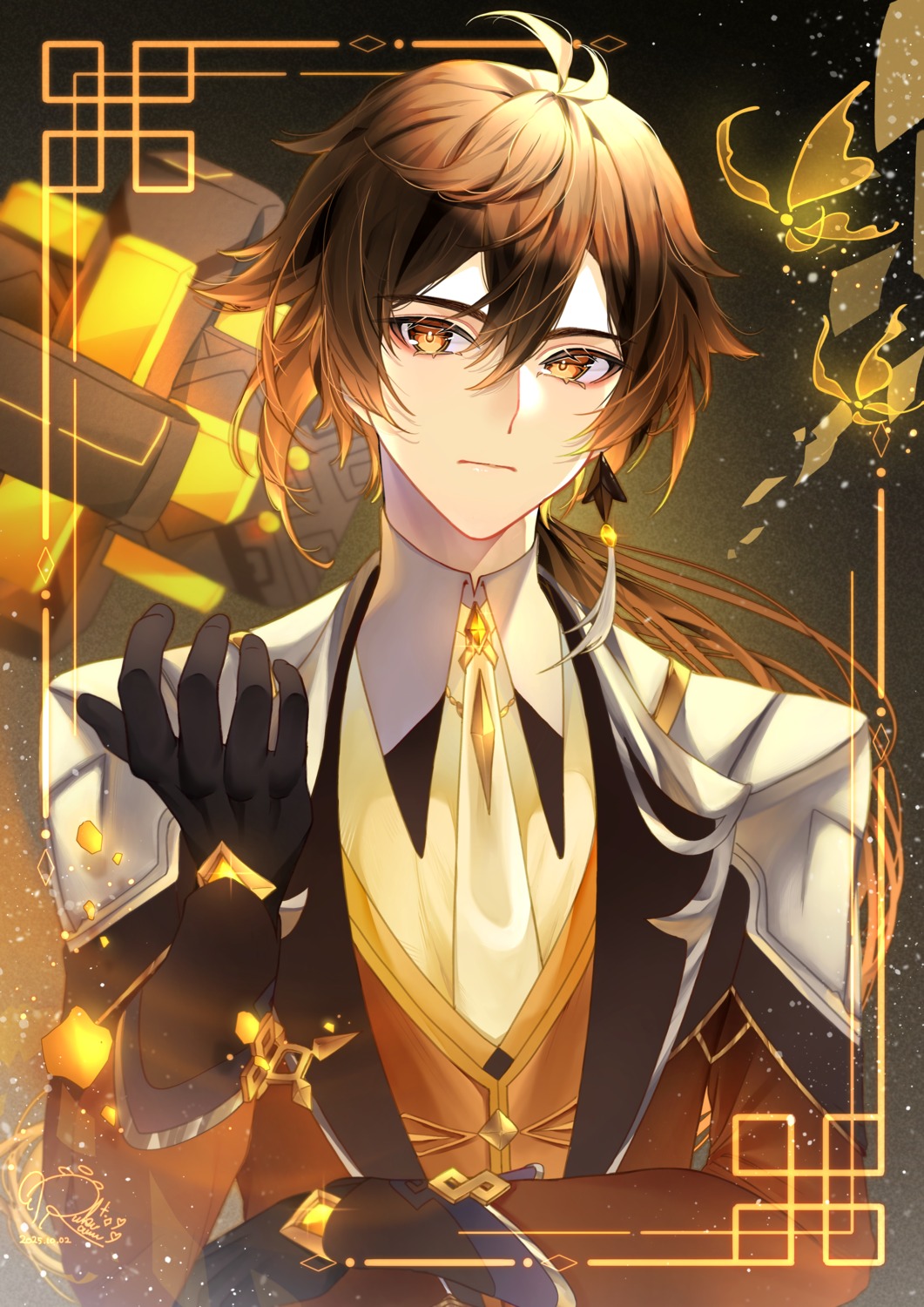 genshin_impact, male, shell_new_ekaki, zhongli