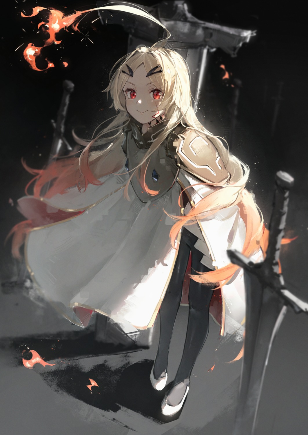 armor, fuunyon, sword, tattoo, teoritta, yuushakei_ni_shosu