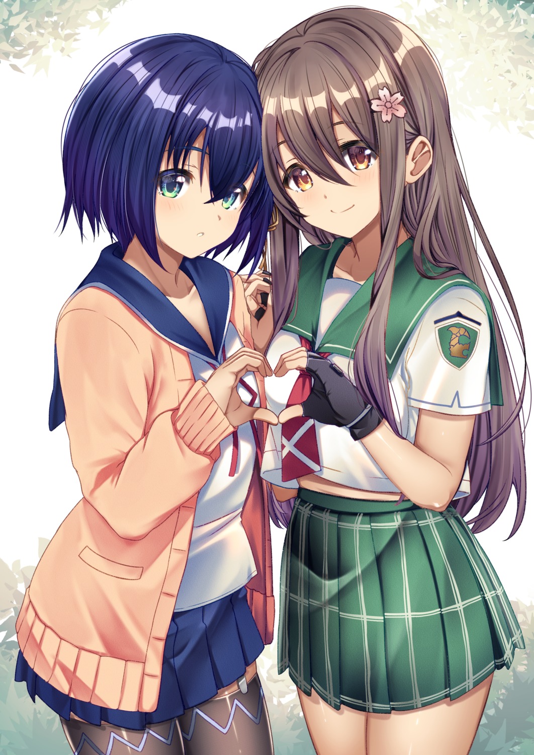 mad_(hazukiken), rick_g_earth, seifuku, stockings, sweater, symmetrical_docking, thighhighs