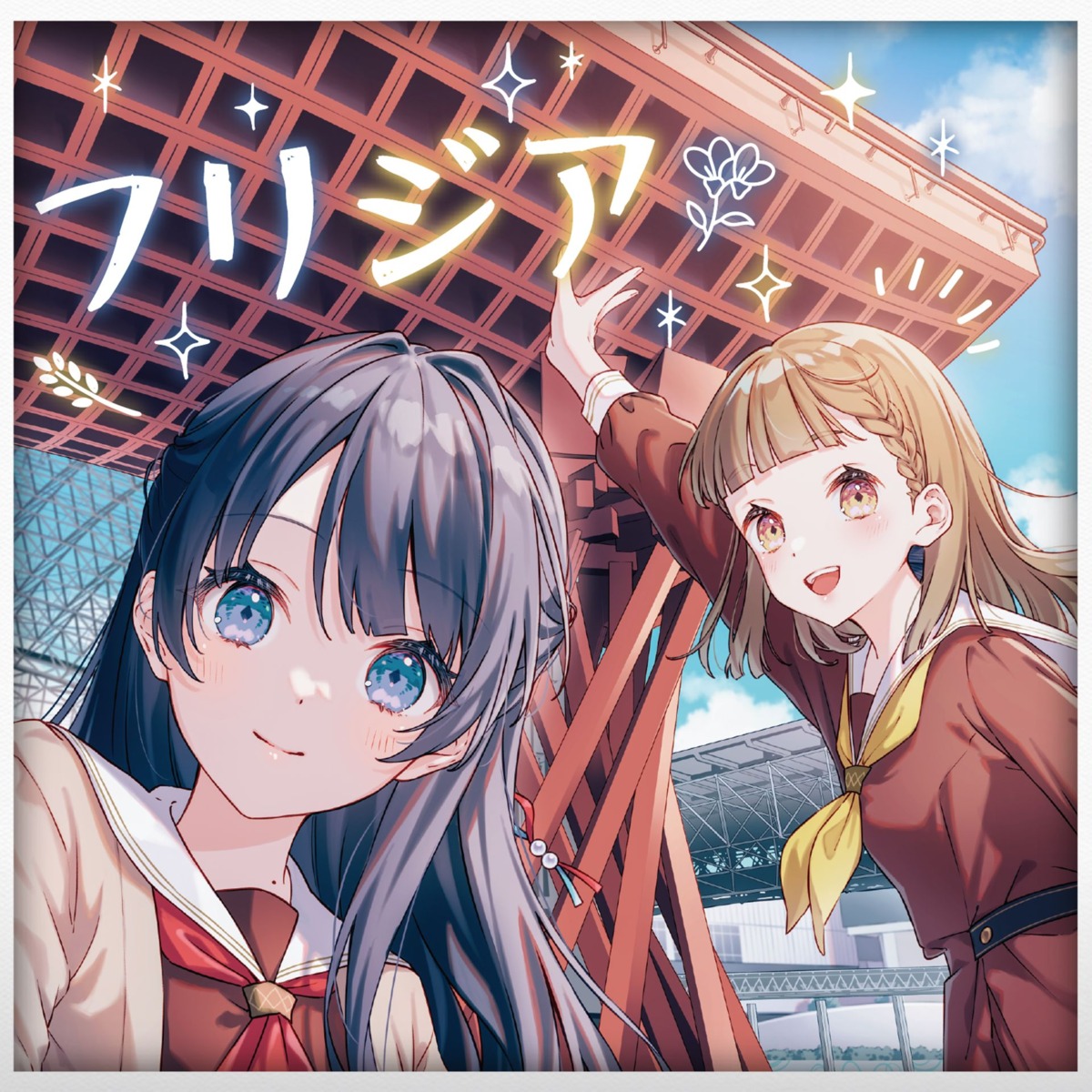 disc_cover, kachimachi_kosuzu, love_live!_(series), love_live!_hasu_no_sora_jogakuin_school_idol_club, murano_sayaka, seifuku, selfie, sweater