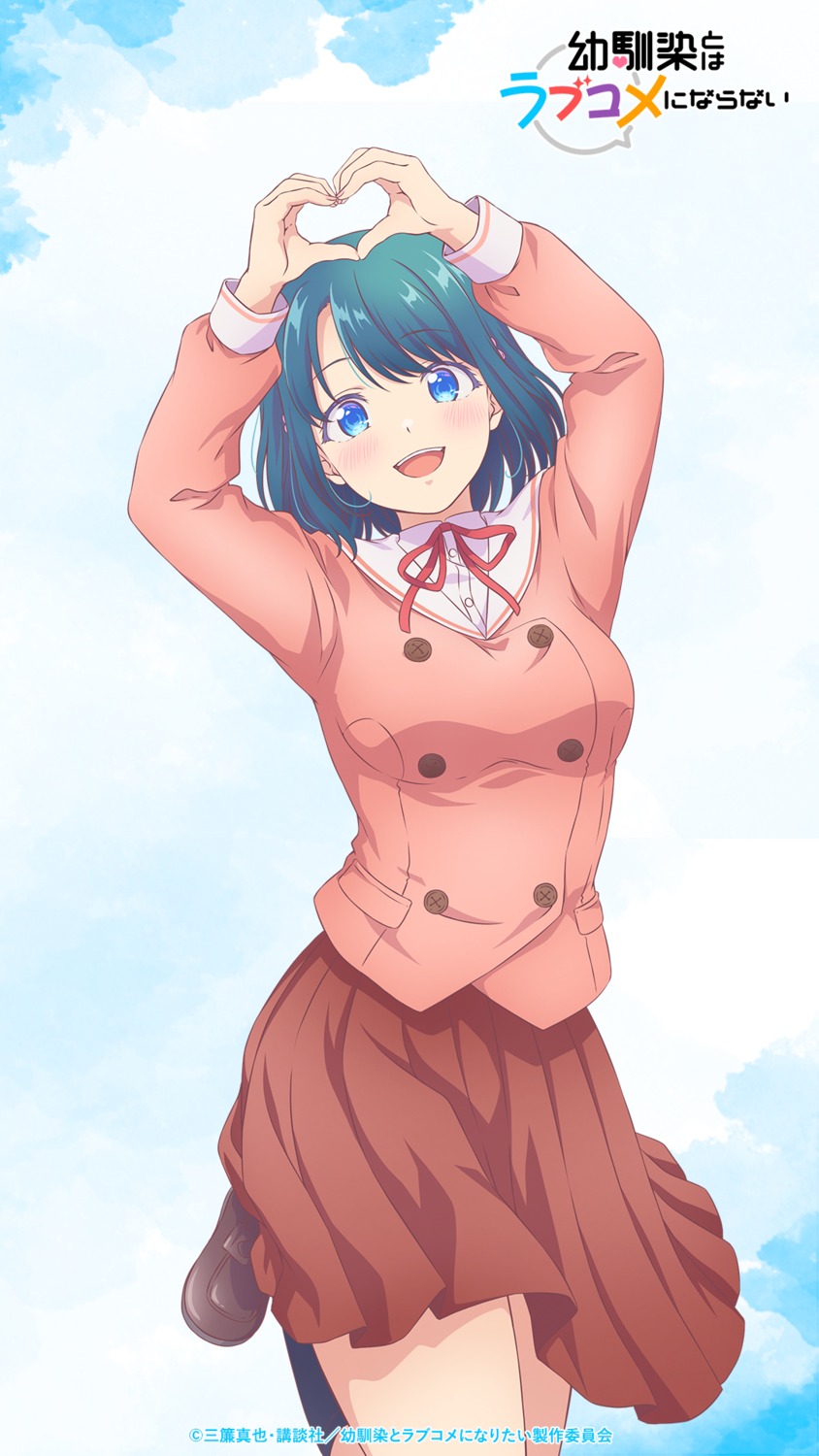 minamo_shio, osananajimi_to_wa_lovecome_ni_naranai, seifuku, tagme