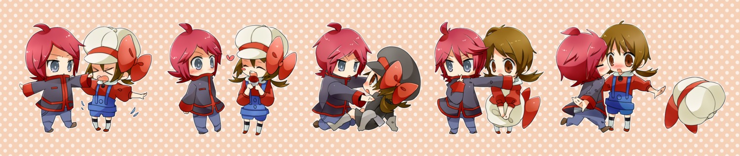 chibi, kotone_(pokemon), pokemon, sato_(sa10cho), silver_(pokemon)